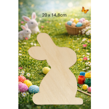 Królik 3 20cm "pluszak", królik 20cm "pluszak", sklejka 3mm